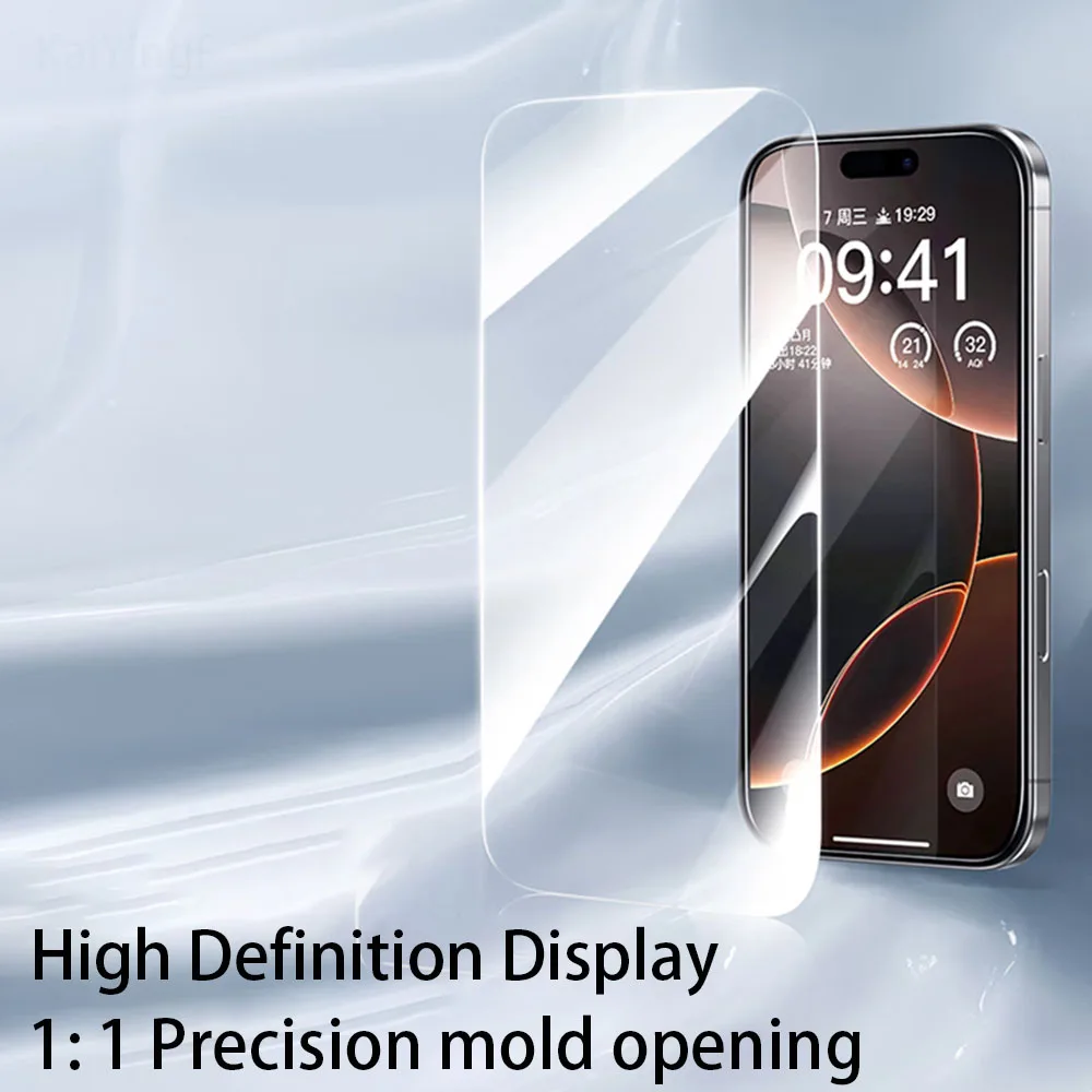 4 Uds cubierta completa de vidrio templado para iPhone 17 16 15 14 13 12 11 Pro Max Protector de pantalla para iPhone 7 8 Plus X XS Max XR vidrio - imagen 4