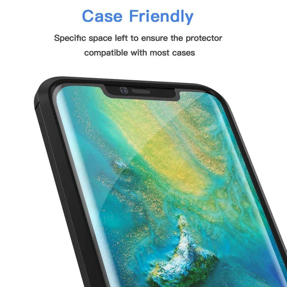 2/4 piezas de vidrio templado HD para Huawei Mate 20 Pro 9H protector de pantalla - imagen 4