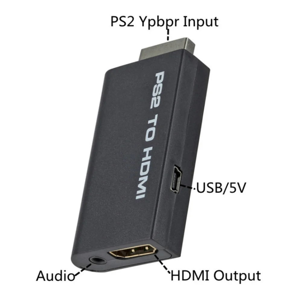 Convertidor compatible con PS2 a HDMI 480i/480p/576i, adaptador de Audio y vídeo PS2 con Cable de Audio de 3,5mm, compatible con PC, todos los modos de visualización de PS2 - imagen 3