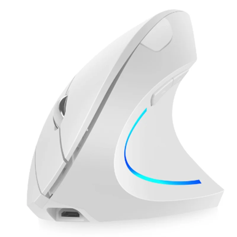 Ratón Vertical inalámbrico 2,4G, ratón silencioso RGB para juegos, ratón de oficina ergonómico para PC y portátil - imagen 2