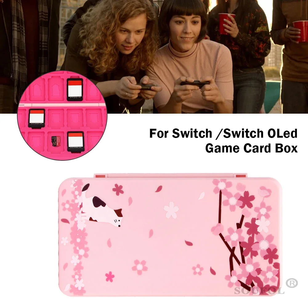 Estuche protector para tarjetas de juego 24 en 1 para caja de cartuchos magnéticos NS Switch con ranura suave para accesorios Switch Lite /Switch Oled - imagen 2