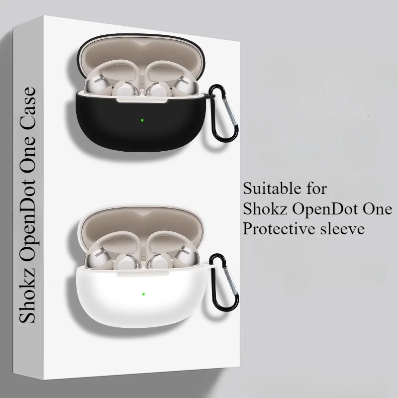 Para Shokz OpenDot One funda de silicona suave cordón colgante Shokz OpenDot One funda protectora a prueba de golpes