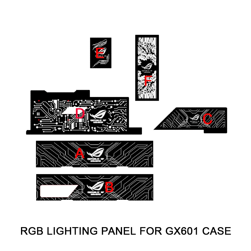 ROG GX601 funda RGB Panel de iluminación personalizable Strix Helios PSU GPU soporte ARGB tablero de luz MOD PC Gamer placa AURA SYNC - imagen 2