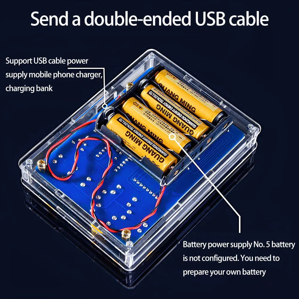 Kit de juego de proyecto de soldadura DIY, juegos clásicos para práctica de soldadura electrónica, regalo de aprendizaje para familiares y amigos - imagen 4
