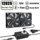 2 Fan 12025Dual Ball