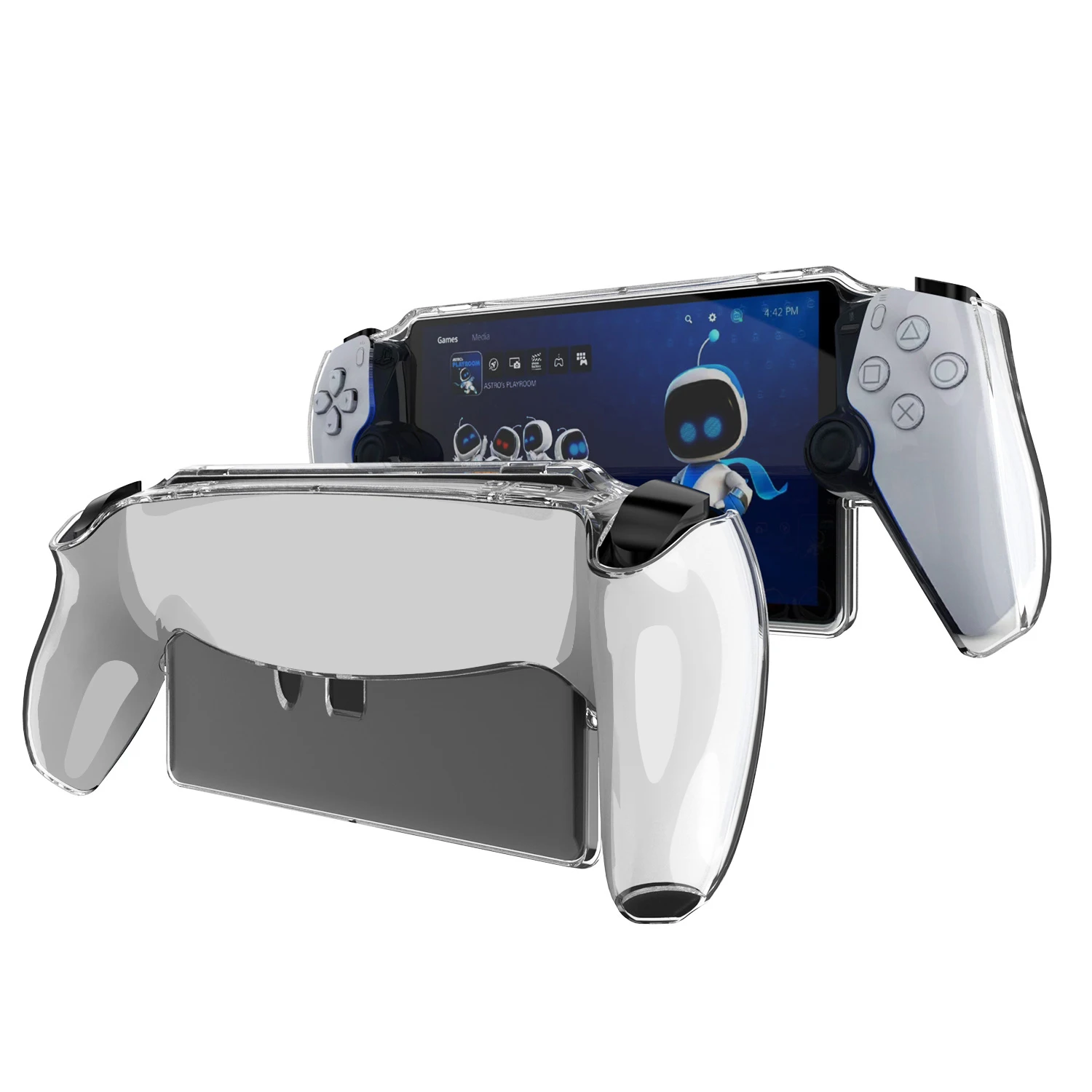 Funda protectora de silicona transparente para consola de juegos Sony PlayStation Portal, funda trasera ergonómica, accesorios para juegos - imagen 2