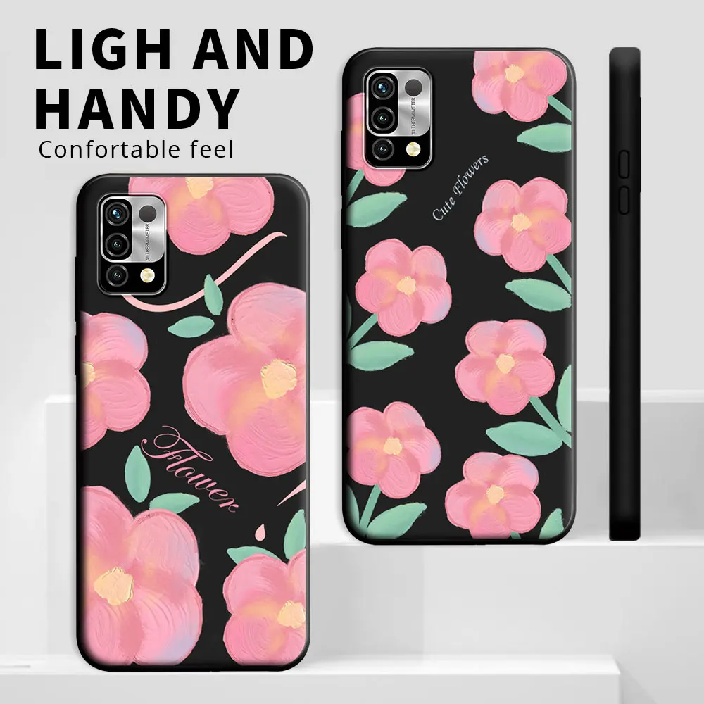 Funda de silicona suave para teléfono móvil, carcasa trasera con dibujos animados de flores, a prueba de golpes, TPU, para Umidigi Power 7 Max, 5 5S - imagen 5