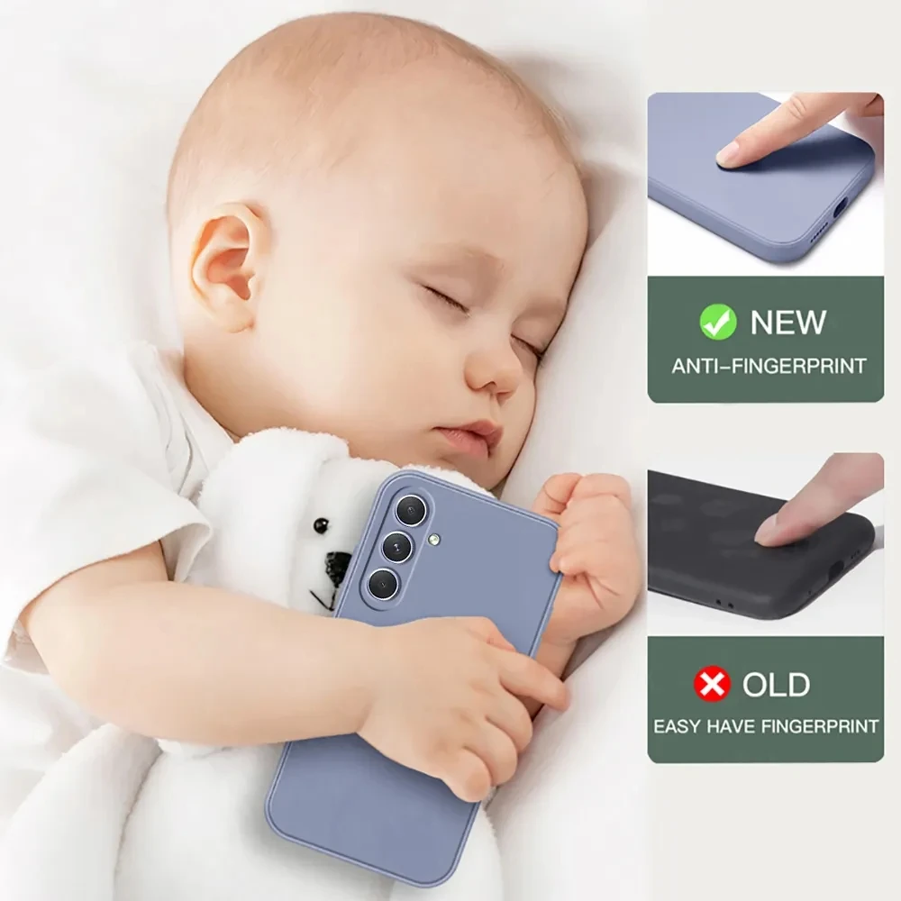 Para Samsung Galaxy S24 FE funda Samsung Galaxy S24 FE Fundas Coque suave Original funda trasera de silicona líquida Samsung S24 FE - imagen 5