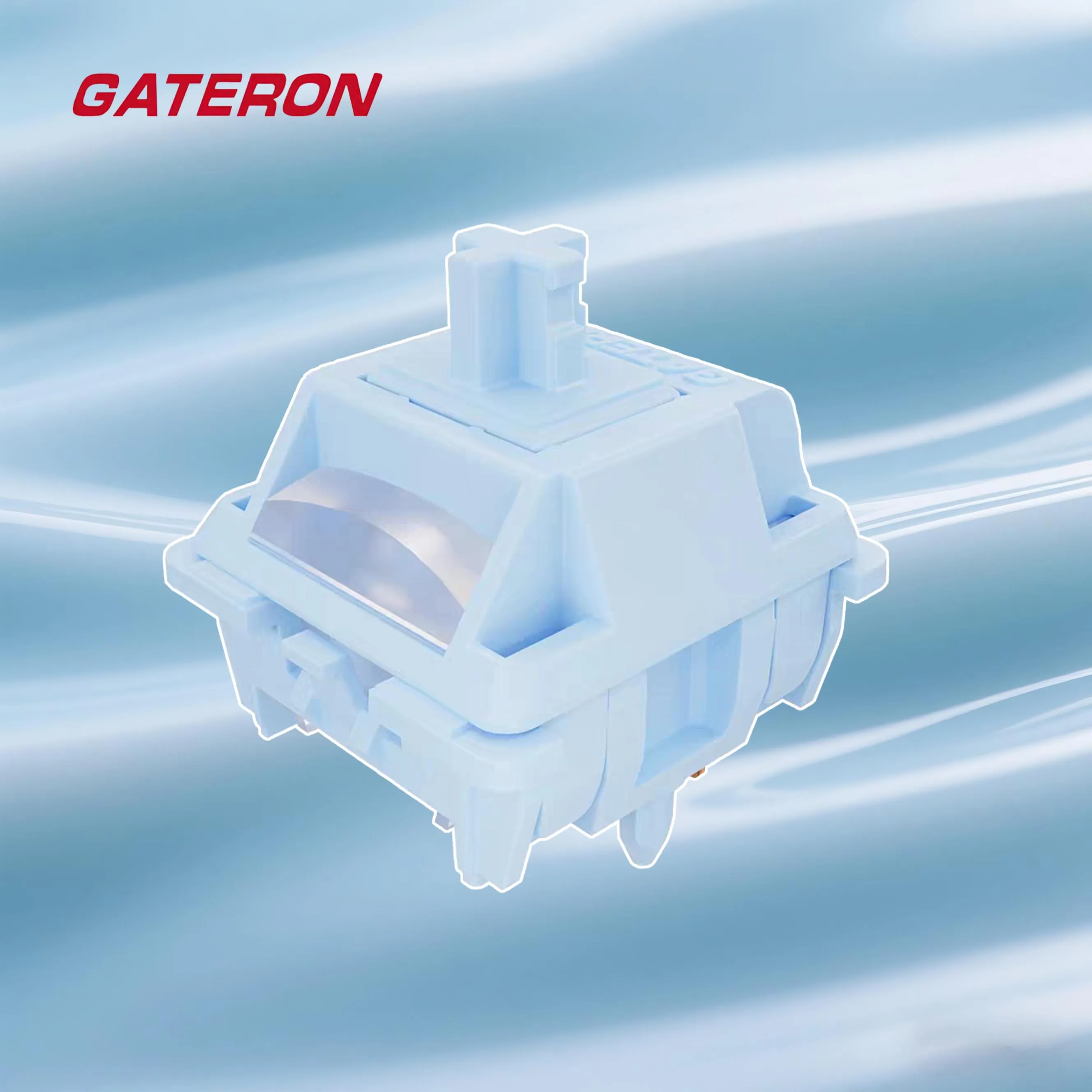 GATERON-interruptor para batido de sal marina, HIFI, lineal, 5 pines, todo POM, Material RGB personalizado, lubricación de fábrica, interruptor de teclado mecánico - imagen 2