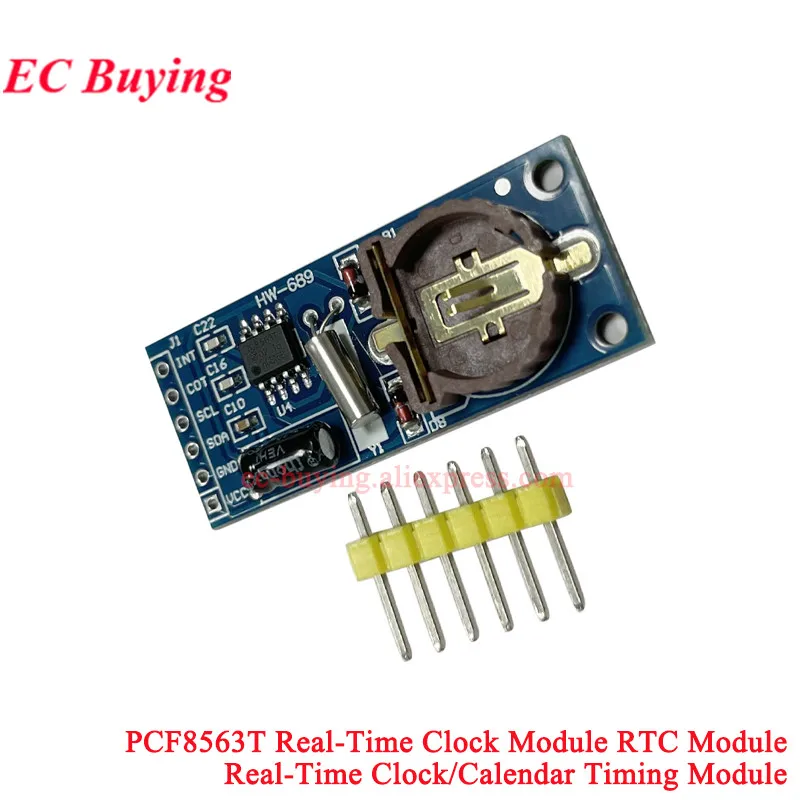 1-10 Uds PCF8563 PCF8563T 8563 IIC reloj en tiempo Real Placa de módulo RTC buena que DS3231 AT24C32 interfaz I2C módulo de sincronización del calendario