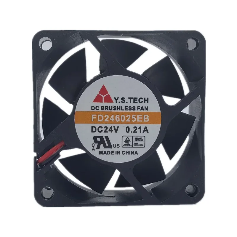 Nuevo ventilador de refrigeración de CPU Y.S.TECH FD 246025 EB 24V 0.21A 6025 Servidor Inversor Ventilador de gran volumen de aire Ventilador de enfriamiento - imagen 5