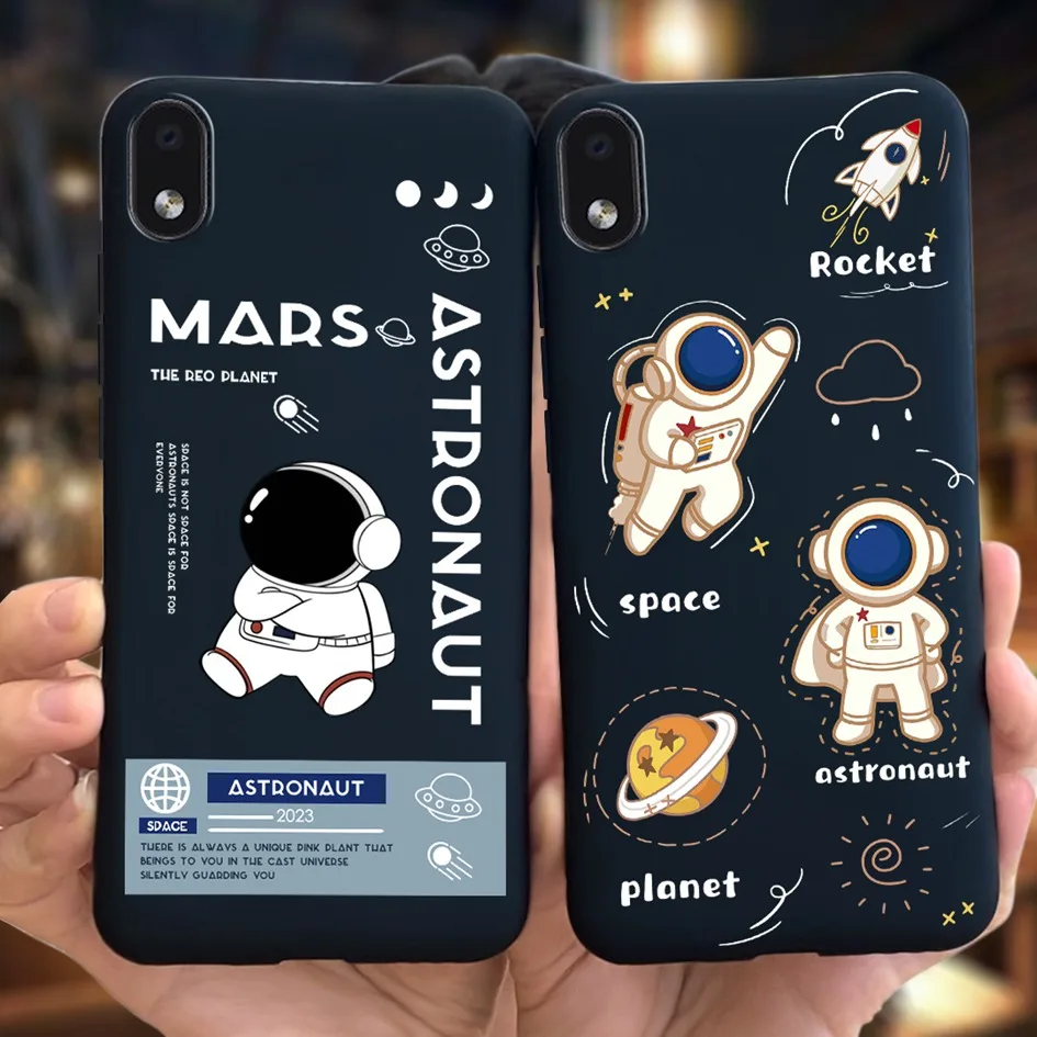 Bonita funda de astronauta para Samsung Galaxy A01 Core, carcasa trasera de silicona suave y delgada para Samsung A01 M01 Core A01Core