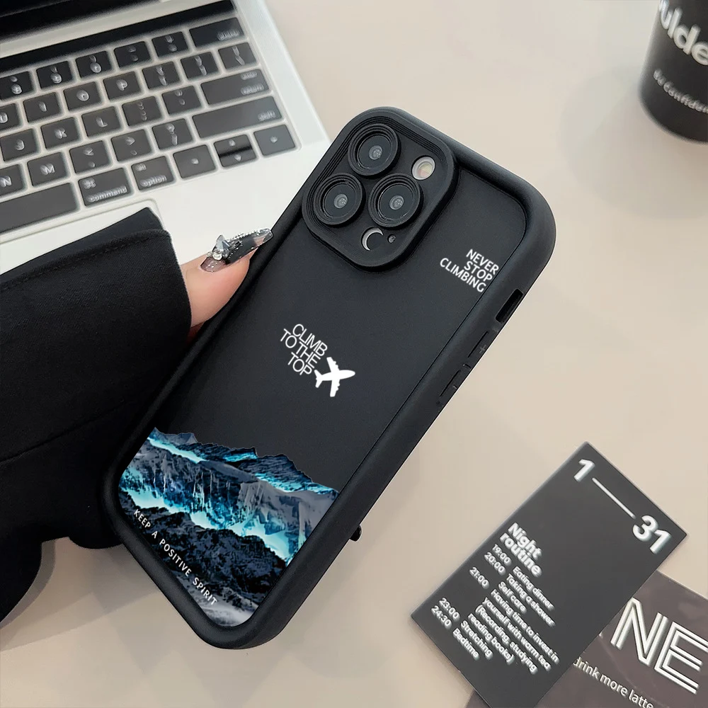 Funda de teléfono Peak Plane para Samsung Galaxy, carcasa de silicona para modelos A16, A25, A35, A55, A34, A54, A33, A53, S25 Ultra, S24, S23, S22 Plus, S21 FE - imagen 2