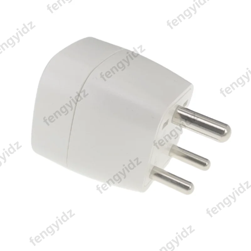 Fengyi Adaptador de enchufe de viaje UE a India Convertidor de potencia universal Adaptador de CA redondo de 3 pines Tipo D para Sri Lanka, Nepal, Congo - imagen 4