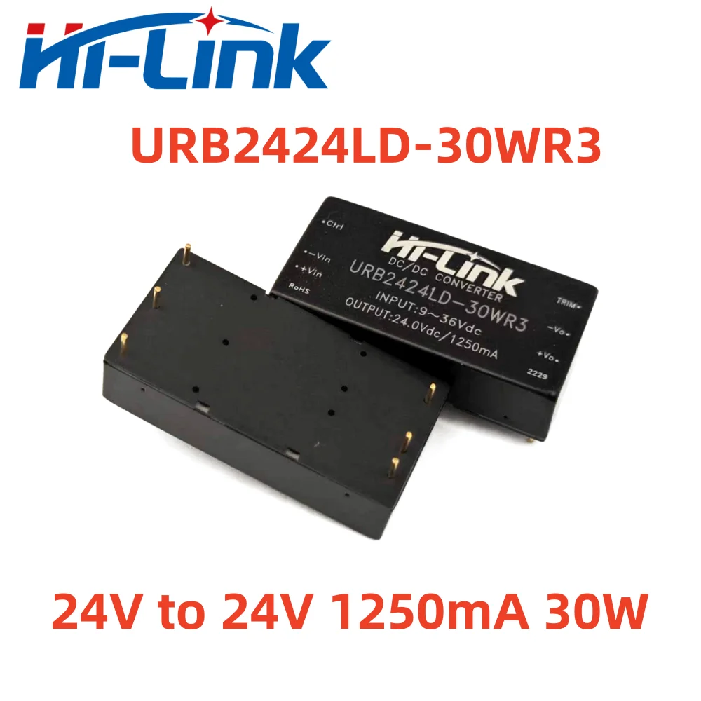 Hilink 24V a 5V 12V 15V 24V 30W DC-DC módulo de fuente de alimentación URB2405LD-30WR3 URB2412LD-30WR3 aislamiento DC convertidor de corriente - imagen 2