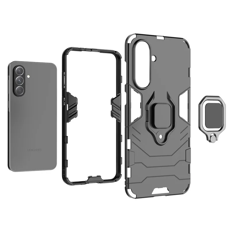 Para Samsung Galaxy A56 funda para Samsung A54 A15 A25 A35 A55 A26 A36 A56 5G cubierta a prueba de golpes armadura dura soporte de PC parachoques de silicona - imagen 5