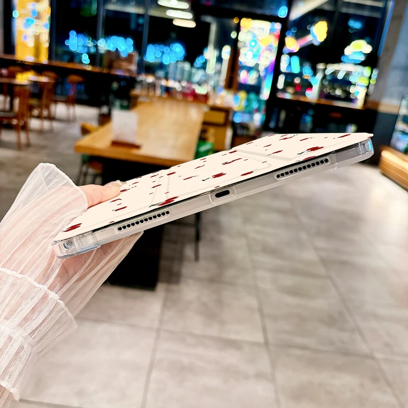 Funda ins con diseño de cereza para iPad pro 10/11 pulgadas 2020/6/7th /8th /Air 3rd/Air 4th/9th gen/Air 5th Gen 2022/Air 11 - imagen 4