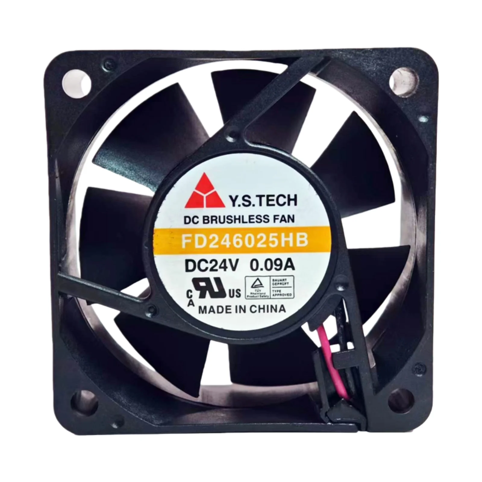 FD246025HB Original 60x60x25mm DC24V ventilador de refrigeración 6025 0.09A 4300RPM 25,4CFM 28dBA bajo ruido baja potencia para gabinete electrónico - imagen 2