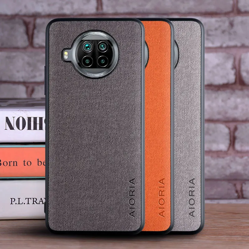 Funda textil para Xiaomi mi 10T Lite 5G TPU suave con PC dura material 3 en 1 tacto perfecto