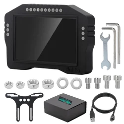 Emulador de carreras, instrumento de alta definición, pantalla, volante de juego, 5 pulgadas, a todo color, RGB, táctil, compatible con Simhub
