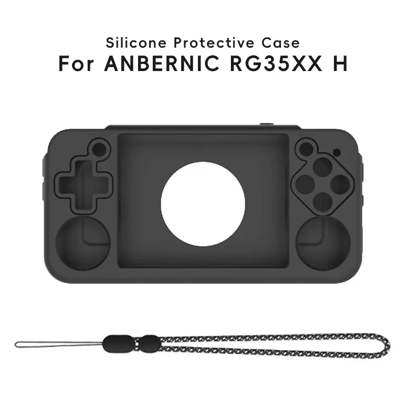 Funda protectora de silicona DATA FROG para consola de juegos Anbernic RG35XX RG35XX H, funda blanda para accesorios protectores de cubo RG556 RG - imagen 4