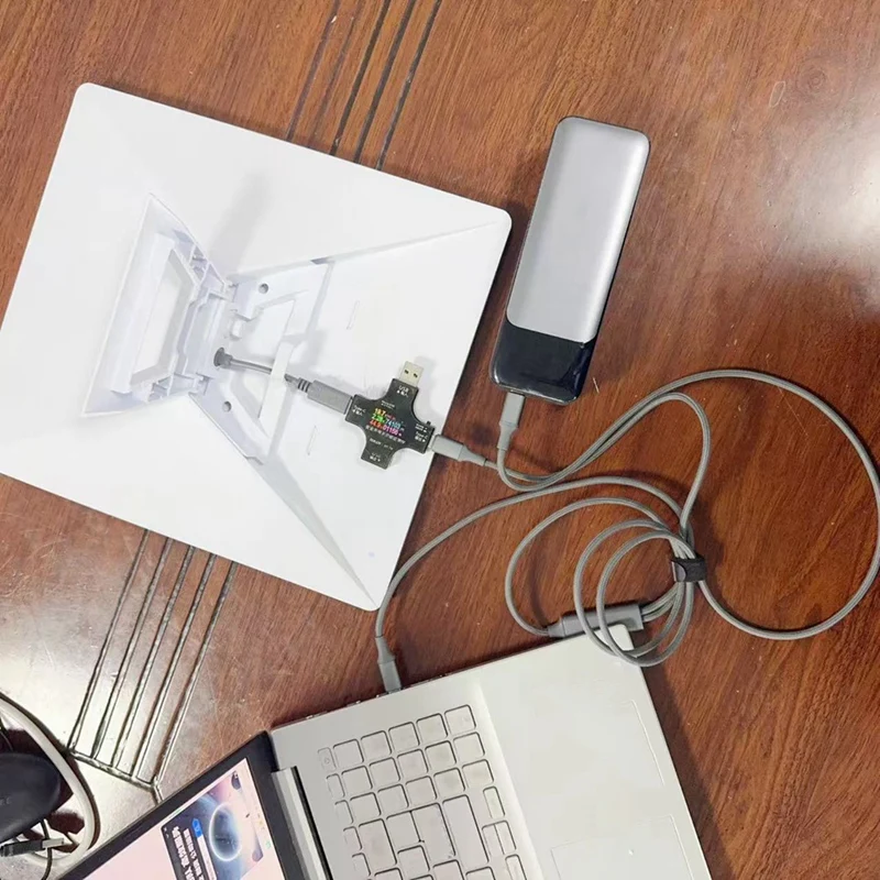 Nuevo Cable de alimentación de carga rápida para Starlink Mini Dual USB-C PD100W 2 en 1 Cable de carga rápida simultánea 1,6 M - imagen 3