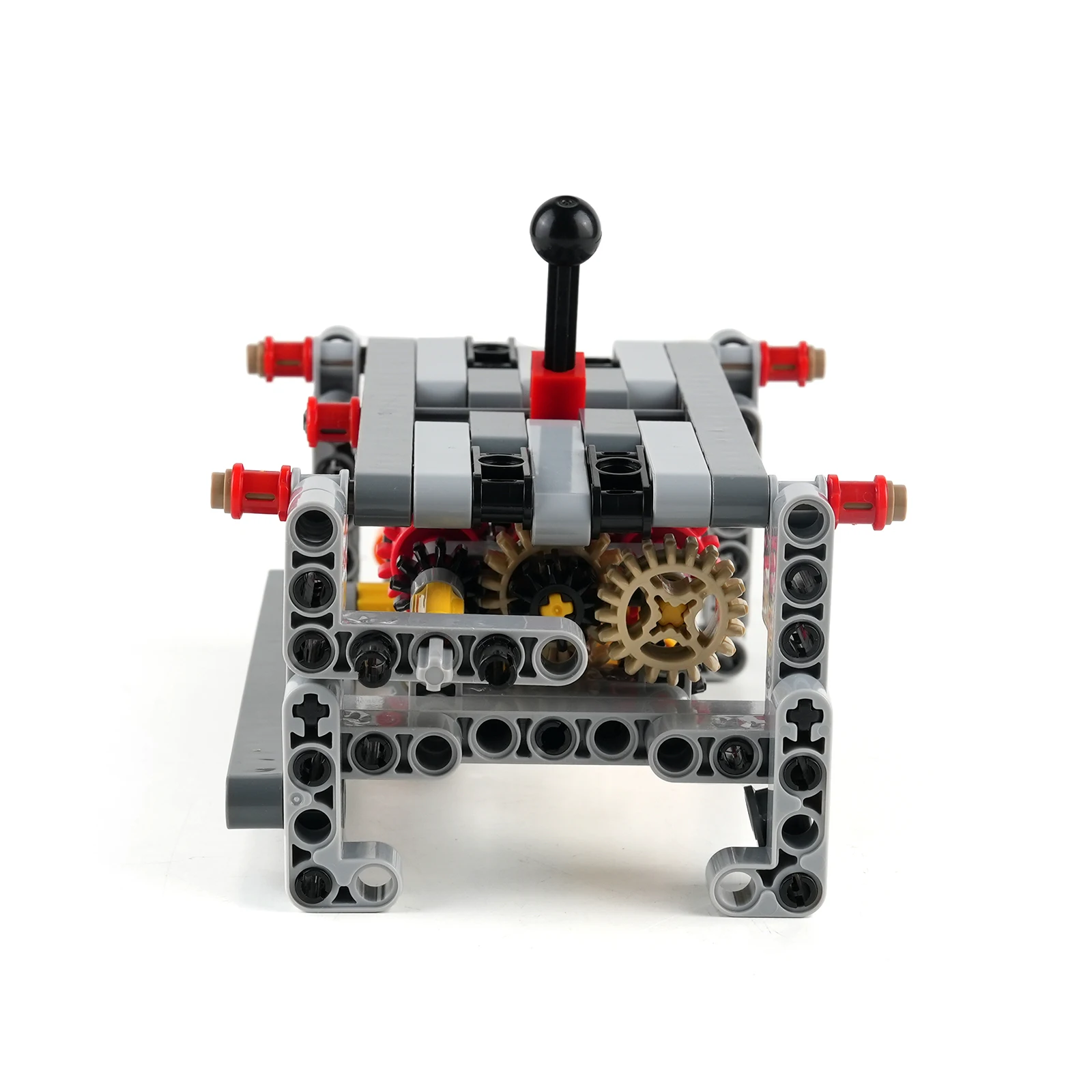 MOC-Kit de 5 velocidades con caja de cambios inversa, engranaje de partículas pequeñas, tecnología, piezas modificadas, modelo de transmisión de bloques de construcción - imagen 5