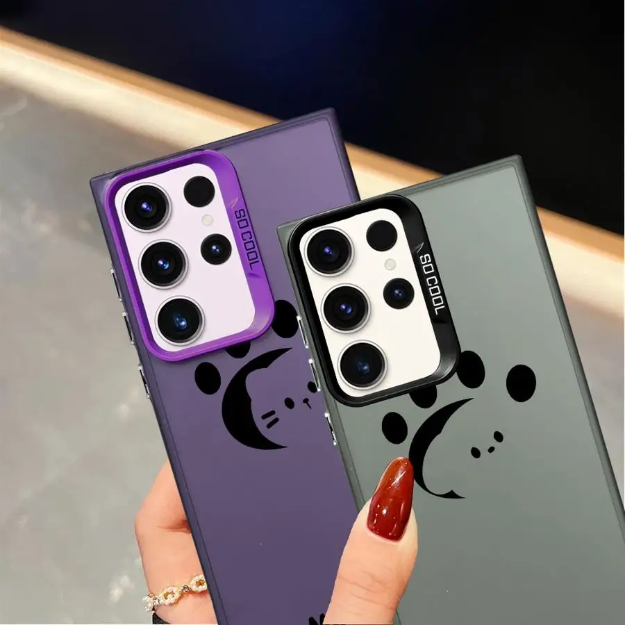 Funda bonita con huella de perro y gatito para Samsung Galaxy S24 FE S21 S22 Note 20 Ultra S23 S20 Plus S23 S25, funda trasera para teléfono - imagen 5