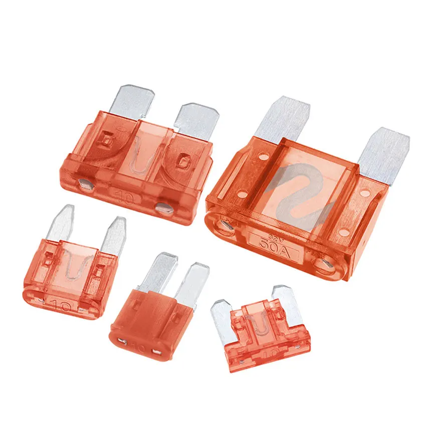 20 piezas enchufe de fusible de coche 1 ~ 10A 15/20A 25A 30A 35A 40A 60A 70A 80A Amp juego de fusibles de Clip para coche camión estándar Mini pequeño medio Micro M2 - imagen 4