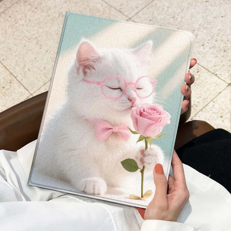 Funda para gafas Cat Rose para Lenovo Xiaoxin Pad Pro Tab M10 K10 Plus 3. ° Y700 Gen 11 11,2 11,5 12,7 8,8 pulgadas - imagen 4