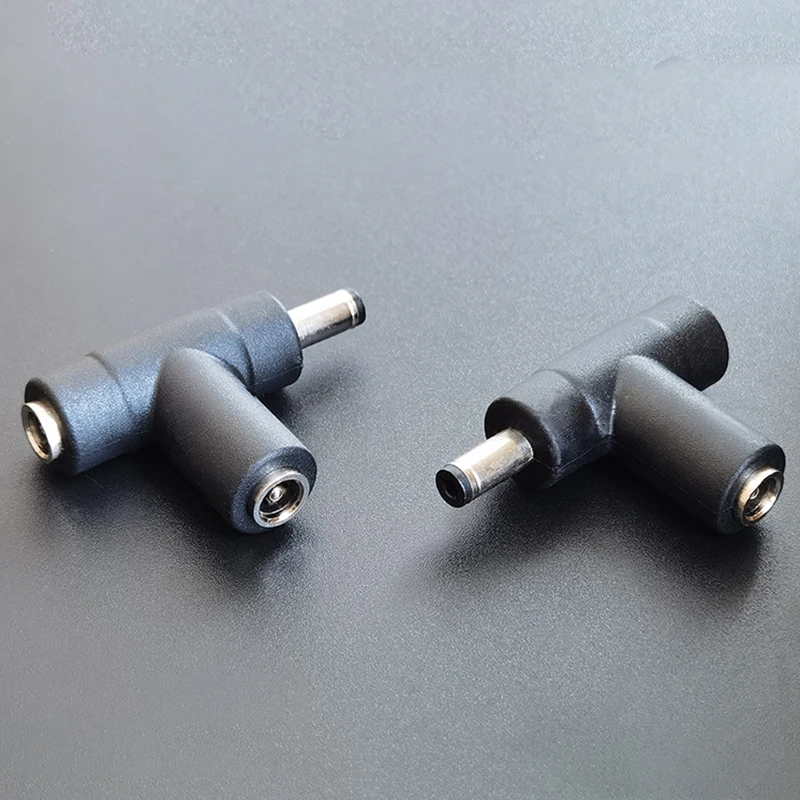 Fuente de alimentación CC macho y dos hembra, adaptador de tres vías CC, enchufe de alimentación de 1/2 en forma de T 5,5*2,1/5,5*2,5mm para monitoreo/portátil - imagen 2