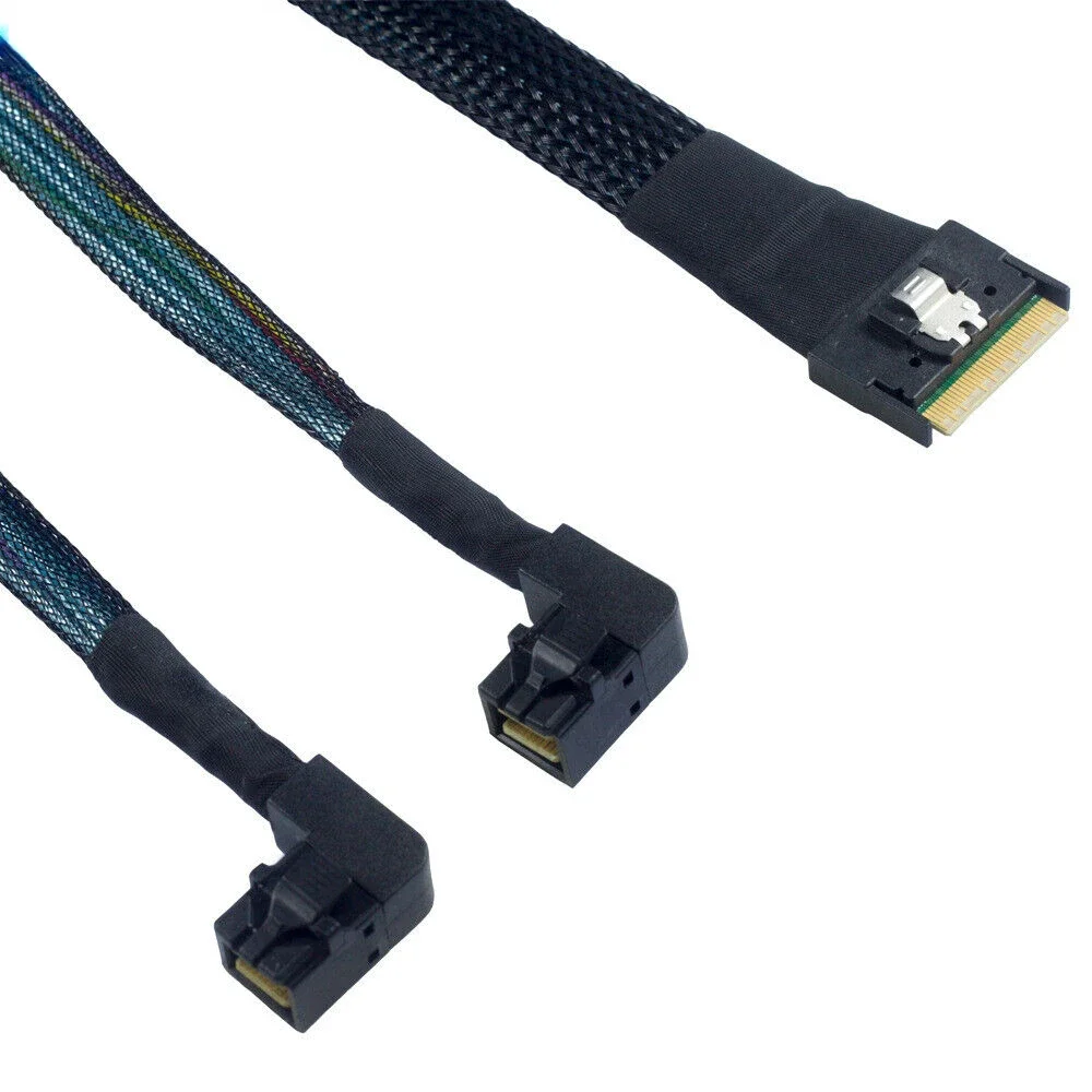 Cable de conexión MINI SAS Slimline SFF-8654 8i 4.0 a SAS HD SFF-8643 - imagen 3