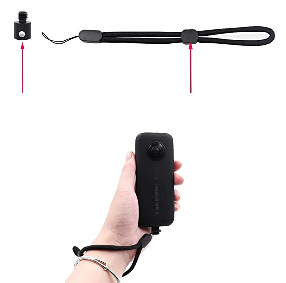 Correa de mano para muñeca, correa de cuerda antideslizante y antipérdida, soporte de cordón, Clip, correa de muñeca para Insta 360 X5 X3 X4, accesorios - imagen 5