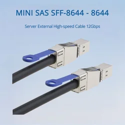MINI SAS SFF-8644 - 8644 Cable externo de alta velocidad para servidor 12 Gbps Longitud opcional 0,5 M 1M 2M 3M 4M 5M 6M