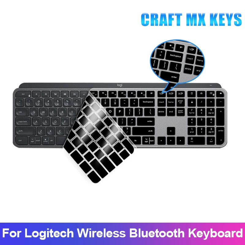 Funda de teclado para llaves MX para Mac, Logitech, Logi, Protector inalámbrico, funda de silicona transparente, accesorios - imagen 2