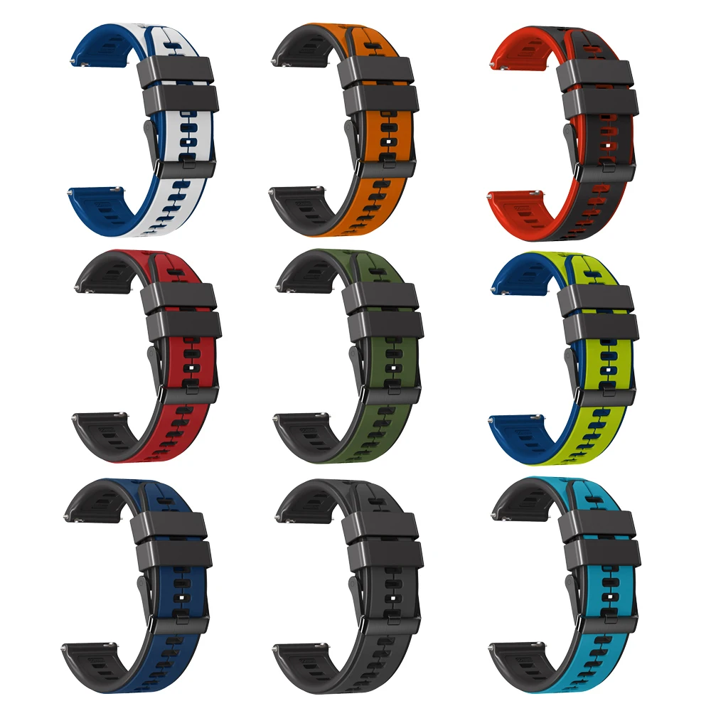 Correa de silicona para reloj Garmin Forerunner, accesorios de pulsera deportiva, 22mm, 265, 965, 255, 745, Venu 2, 3, Vivoactive 4 - imagen 2