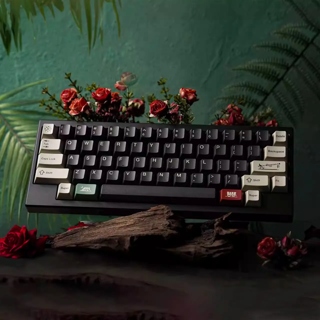 Teclas temáticas SW WILD, tapa de teclado para juegos personalizada con perfil de cereza PBT de doble color Retro, regalo para teclado mecánico