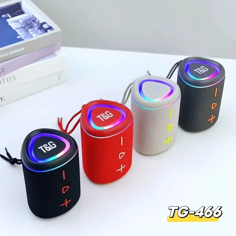 TG466 10W Altavoces Bluetooth inalámbricos Mini sistema de sonido de música de Audio profesional Altavoz portátil con iluminación LED RGB - imagen 4