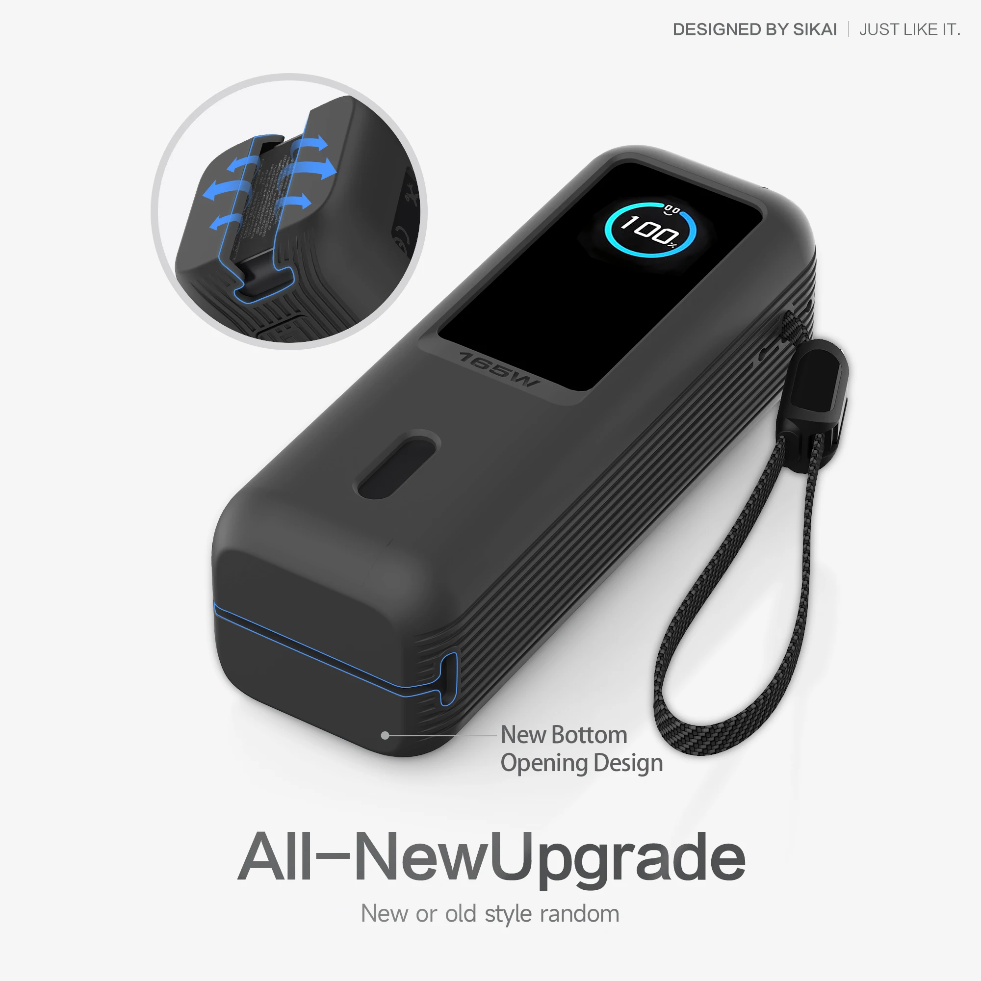 Funda protectora de silicona a prueba de polvo, Estuche de transporte de viaje para Anker Zolo 25000mAh 165W Power Bank TF/SIM, bolsa de almacenamiento - imagen 4