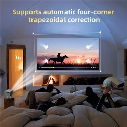 BTLIFE-P20 Pro Proyector inteligente Android 13,0 Wifi6 Smart Full HD 1080P 4K Proyector LED Enfoque automático para Proyector de teatro