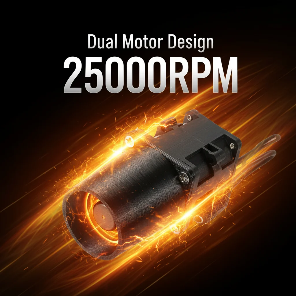 Para SXDOOL SXDB10440H12 ventilador de refrigeración Turbo de alta velocidad 104x40mm 12V Motor Dual 25000RPM rodamiento de bolas con controlador de velocidad - imagen 2