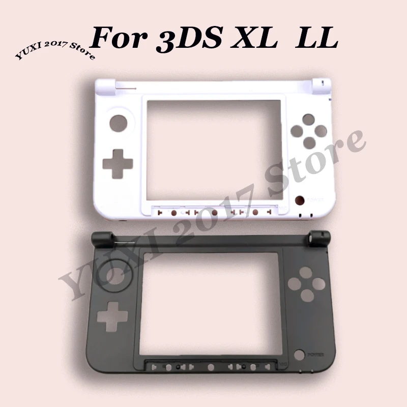 La pieza de repuesto para el marco de plástico en el medio del marco exterior blanco o negro es para la consola de juegos 3DS XL LL