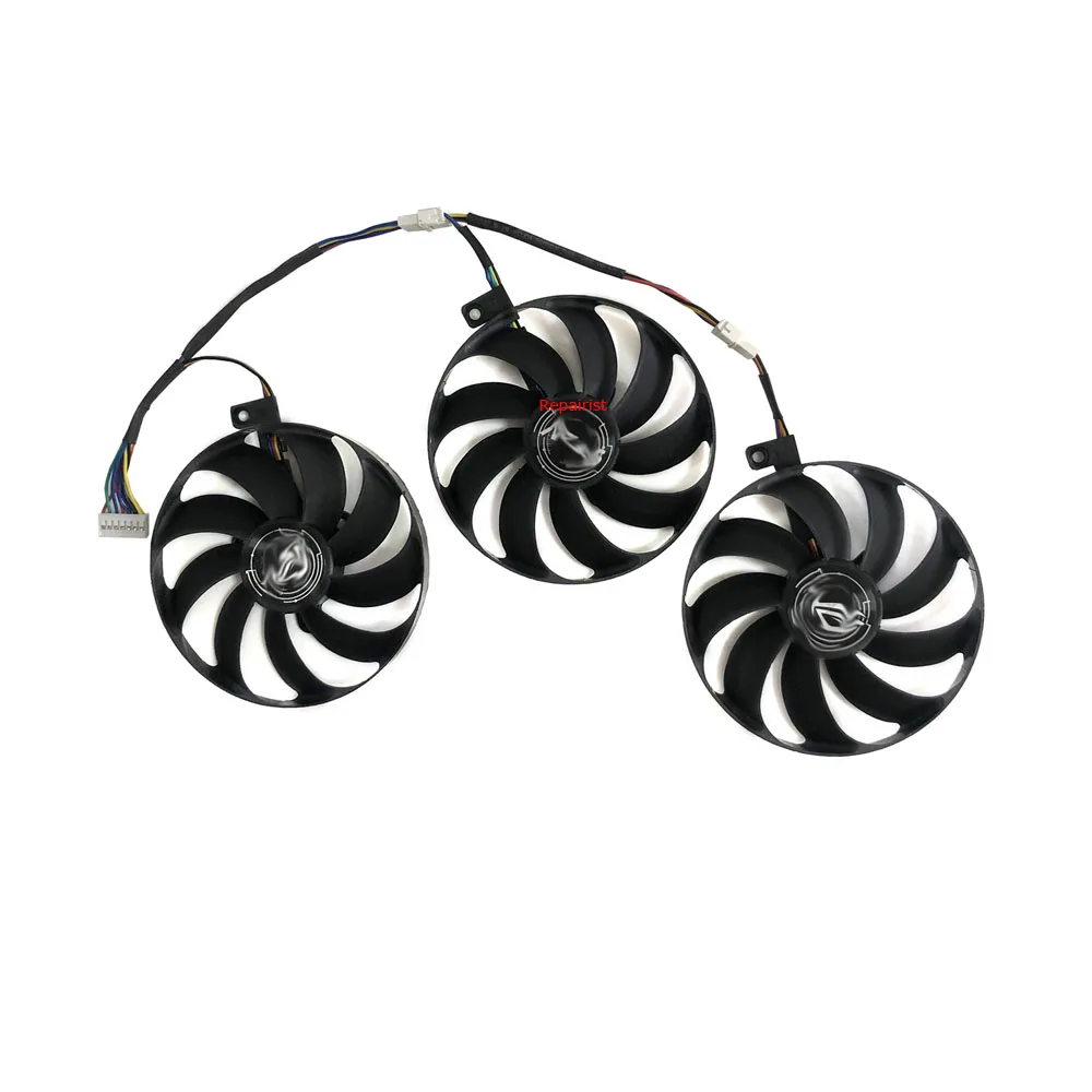 3Pcs/Set ,T129215SU,PLD09210S12H,FDC10H12S9-C,GPU Enfriador de ventilador,Ventilador de tarjeta gráfica,Para ASUS ROG STRIX RTX 2080 Ti GAMING,Para ASUS ROG-STRIX-RTX2080S-O8G-GAMING,Para ASUS ROG STRIX RX 5700 OC 8G