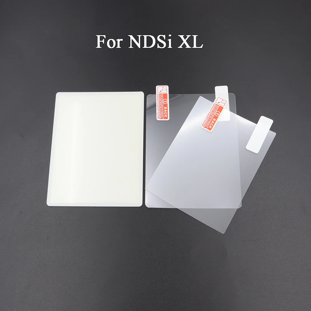 1 Juego para NDSi XL LL cubierta de lente de pantalla LCD superior y película protectora de pantalla para consola de juegos NDSi piezas de Panel Protector superior - imagen 3