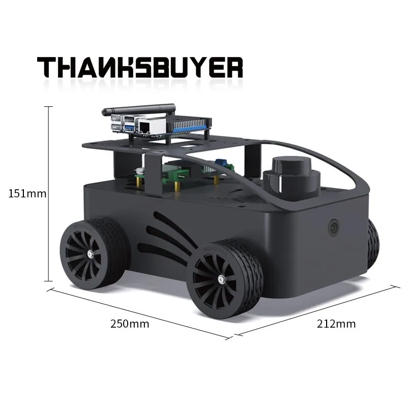 ROS2 V550 versión 4WD ROS Robot Kit de coche robótico LubanCat4 8GB Placa de desarrollo con profundidad + cámara RGB