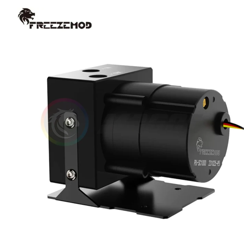 FREEZEMOD-bomba D5 PWM, flujo máximo de 1200L/H, elevación de 7 metros para PC, refrigeración por agua, PU-MP-M18W negro - imagen 5