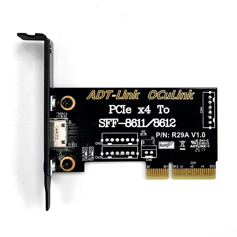 Tarjeta de expansión PCIe 4,0 X4 a SFF 8611/ 8612, adaptador PCI Express, tarjeta convertidora - imagen 5