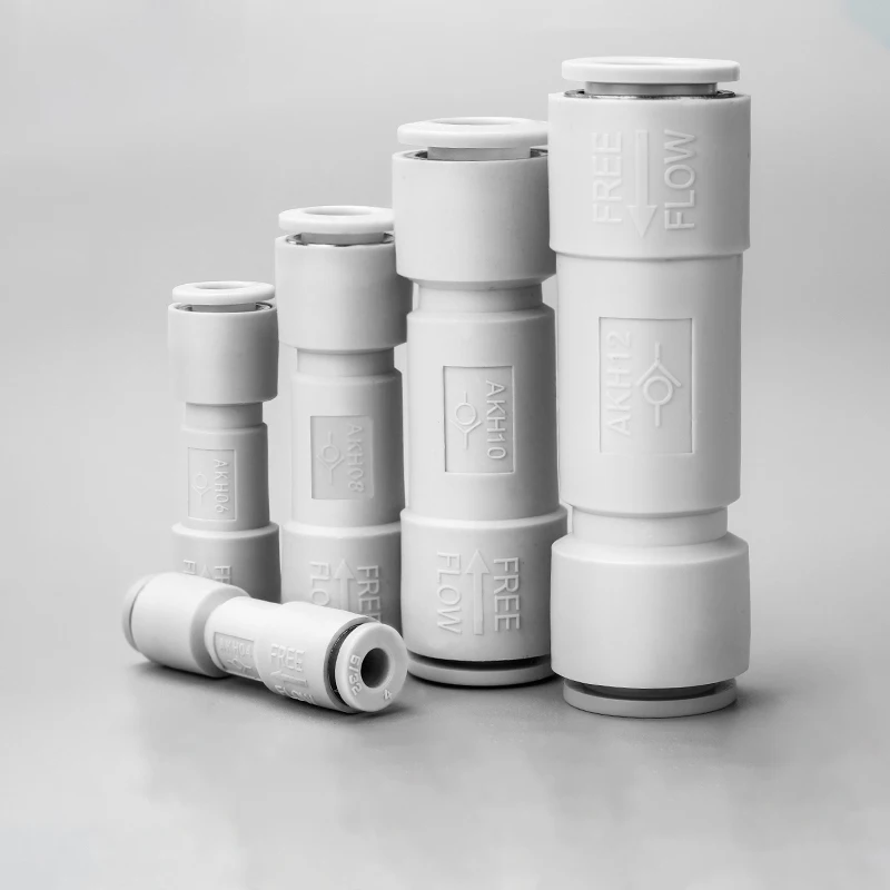 Válvula de retención de aire unidireccional marca AFR, 4mm, 6mm, 8mm, 10mm, AKH04-00 neumático AKH06-00 AKH08-00 AKH10-00, válvula de retención sin retorno