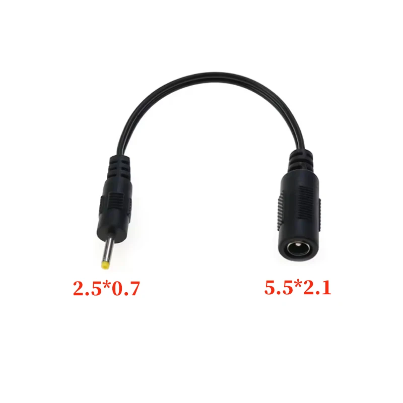Cable CC 5,5x2,1mm conector hembra a enchufe macho 5,5*2,5mm 3,5x1,35mm 4,0*1,7mm 4,8 2,5 0,7 Cable De Alimentación con conector - imagen 4