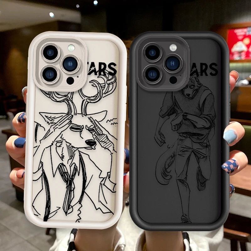 Anime Beastars Legoshi para Apple iPhone 15 14 13 12 11 XS XR X 8 7 Pro Max Plus cubierta de la caja del teléfono de la escalera del ojo suave - imagen 4